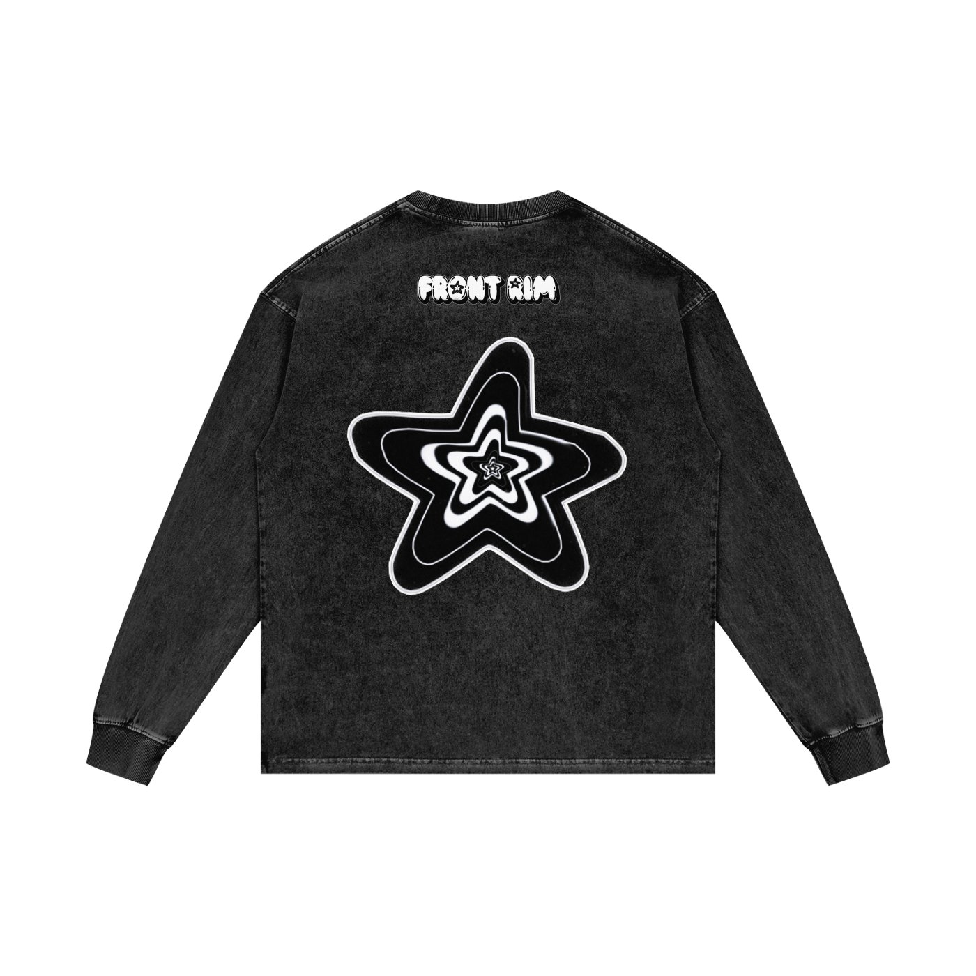 Acid Wash Oversize Long Sleeve T-Shirt - 250 GSM